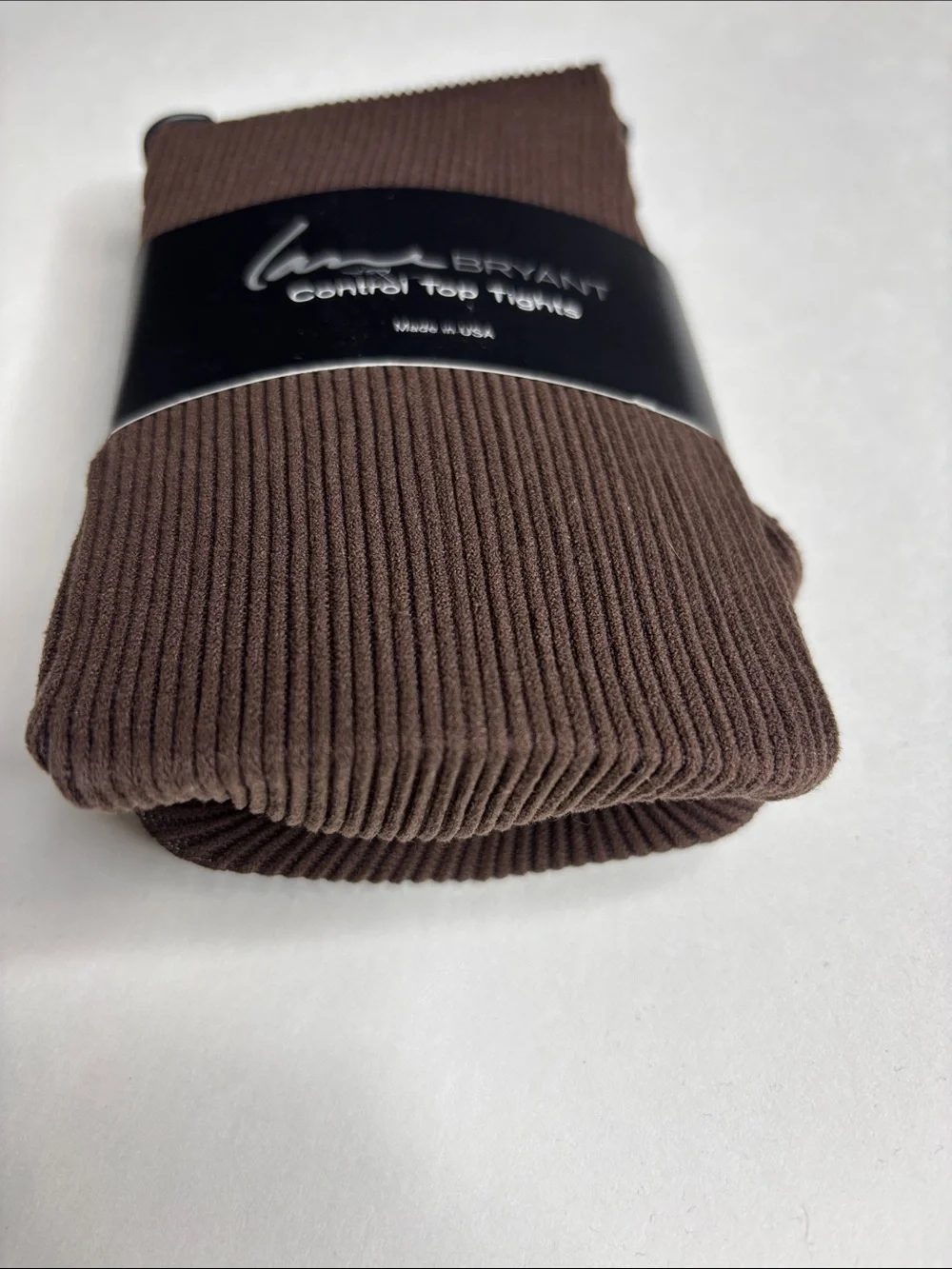 Lane Bryant Brown Ribbed Control Top Tights
